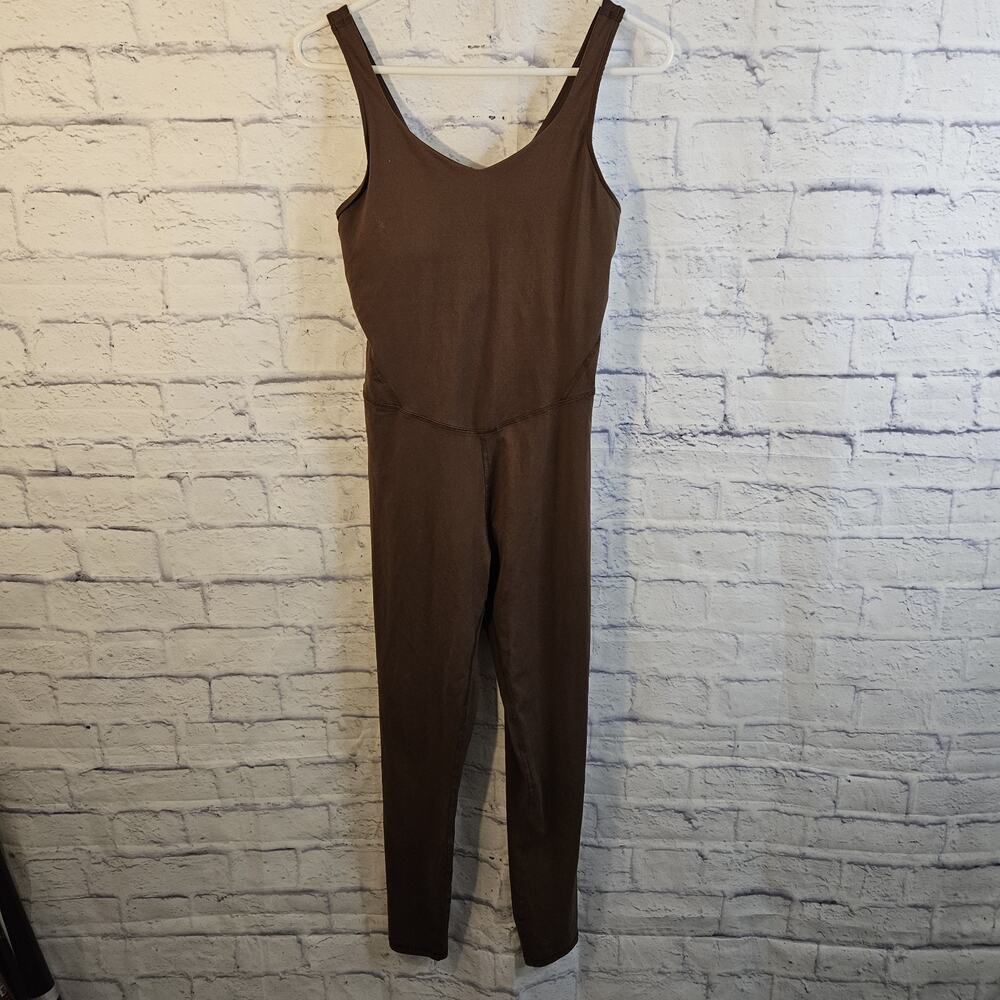 Rae Mode Java Tight Fit Jumpsuit Size Medium W/ Built In Bra
